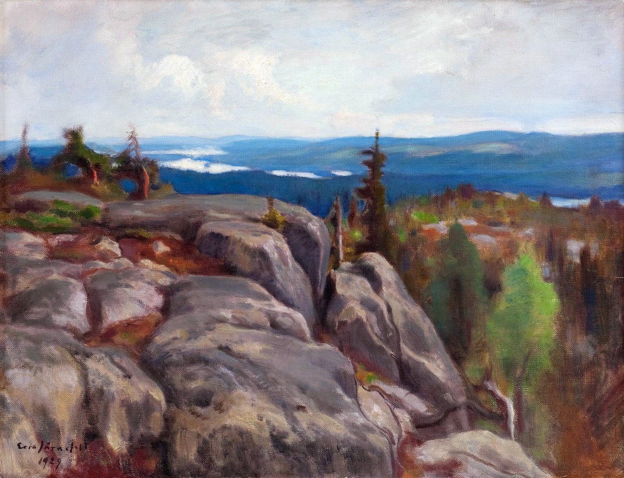 Landskap (Maisema fra Koli) - Paysage de Koli - par Eero (Erik) Jarnefelt (Jaernefelt) (1863-1937) av Eero Järnefelt