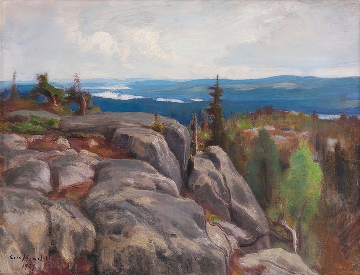 Landschaft (Landskap fra Koli). 1929 av Eero Järnefelt