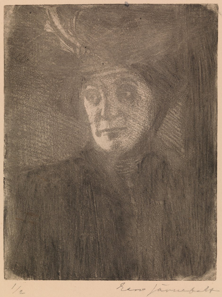 Portrett av kunstnerens kone av Eero Järnefelt