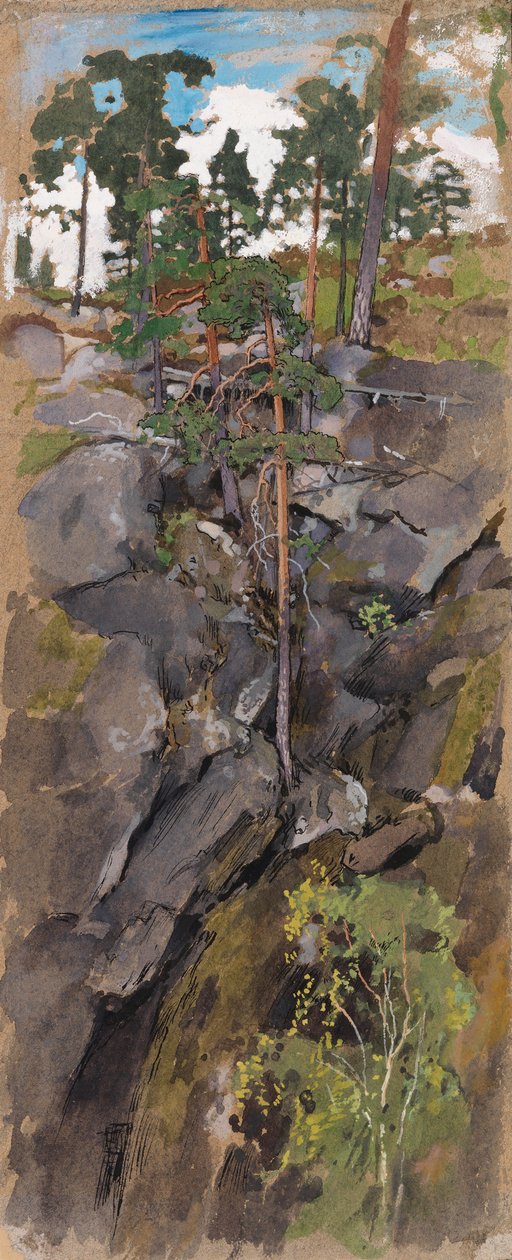 Steinete skog av Eero Järnefelt
