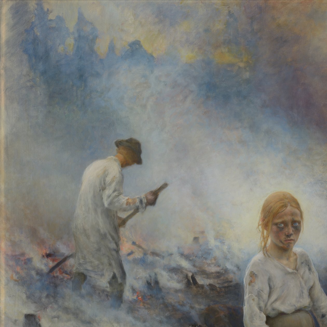 Under åket (Å brenne kratt) av Eero Järnefelt