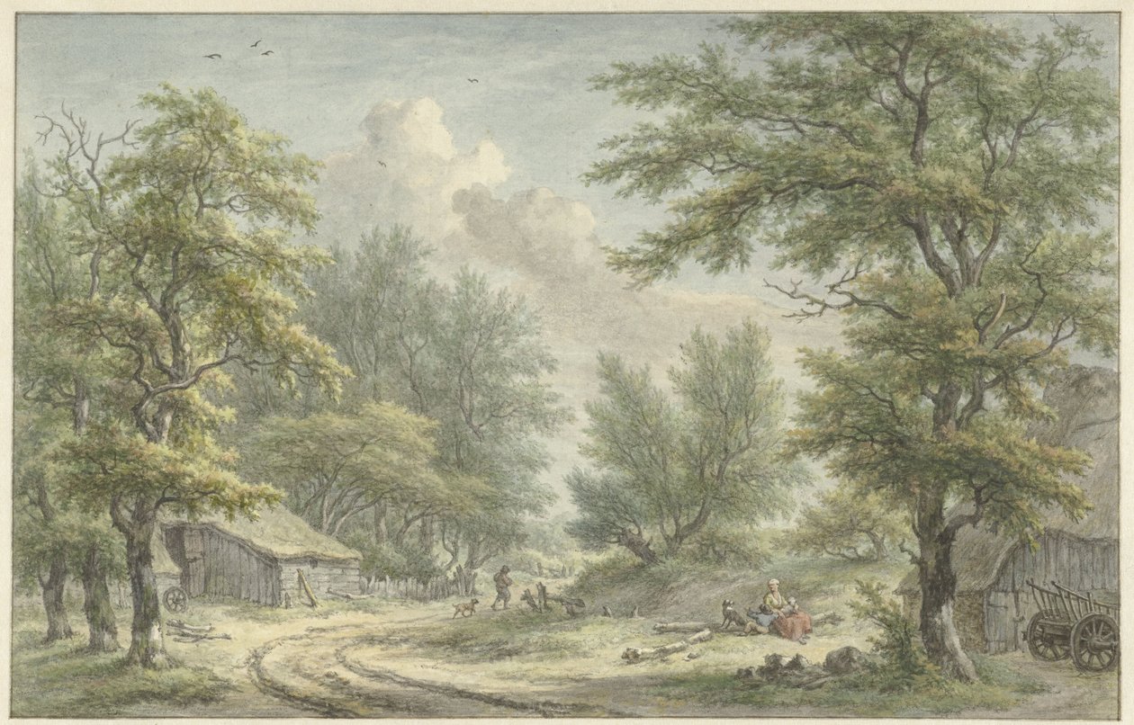 Landskap nær Eext, Drenthe av Egbert van Drielst