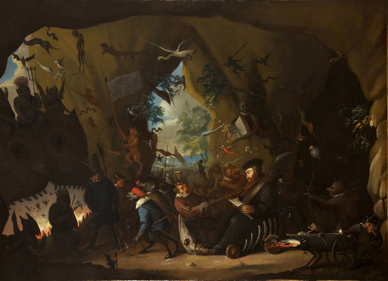 Calvin i helvete av Egbert van Heemskerk the Younger
