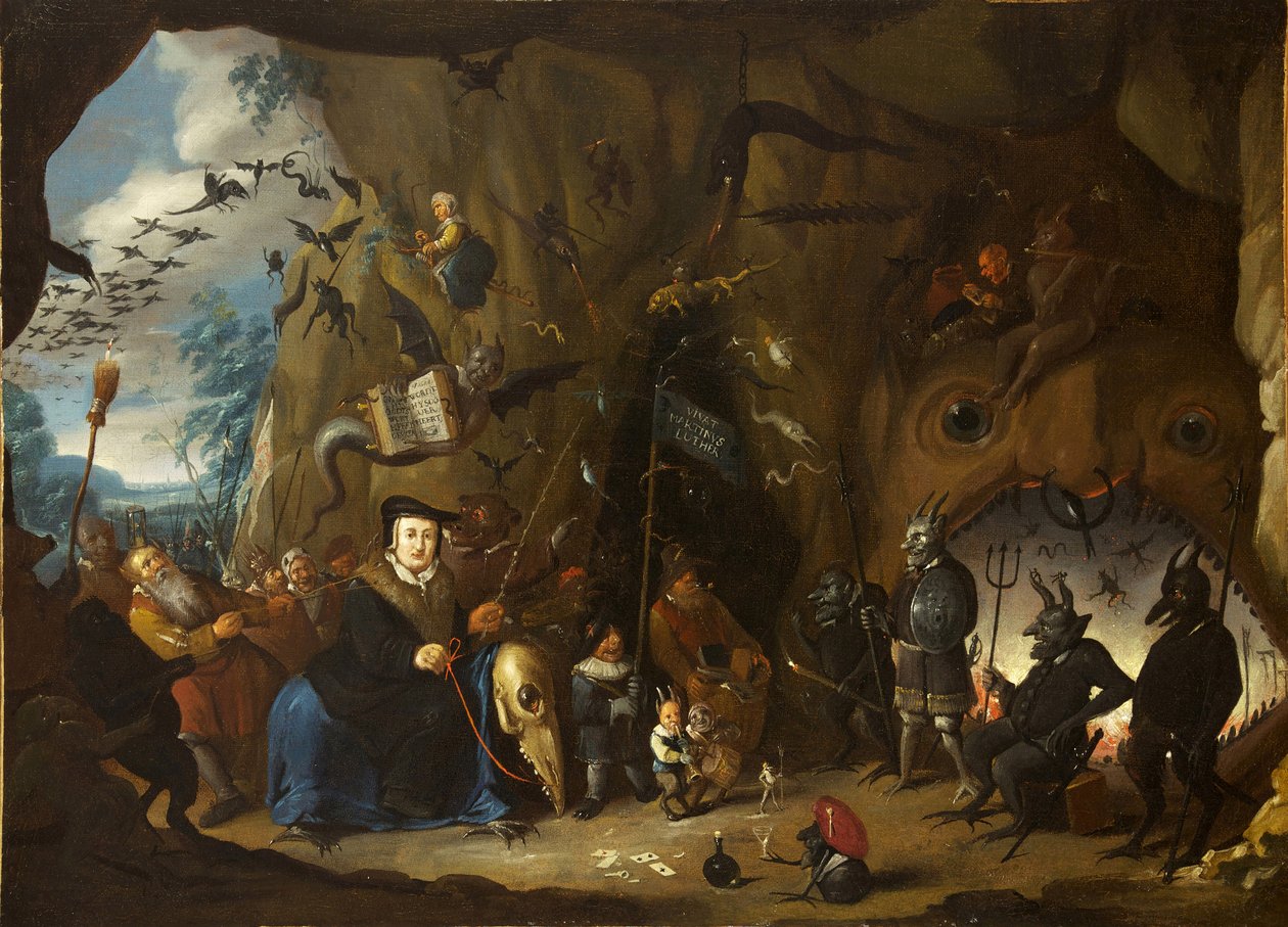 Luther i helvete av Egbert van Heemskerk the Younger