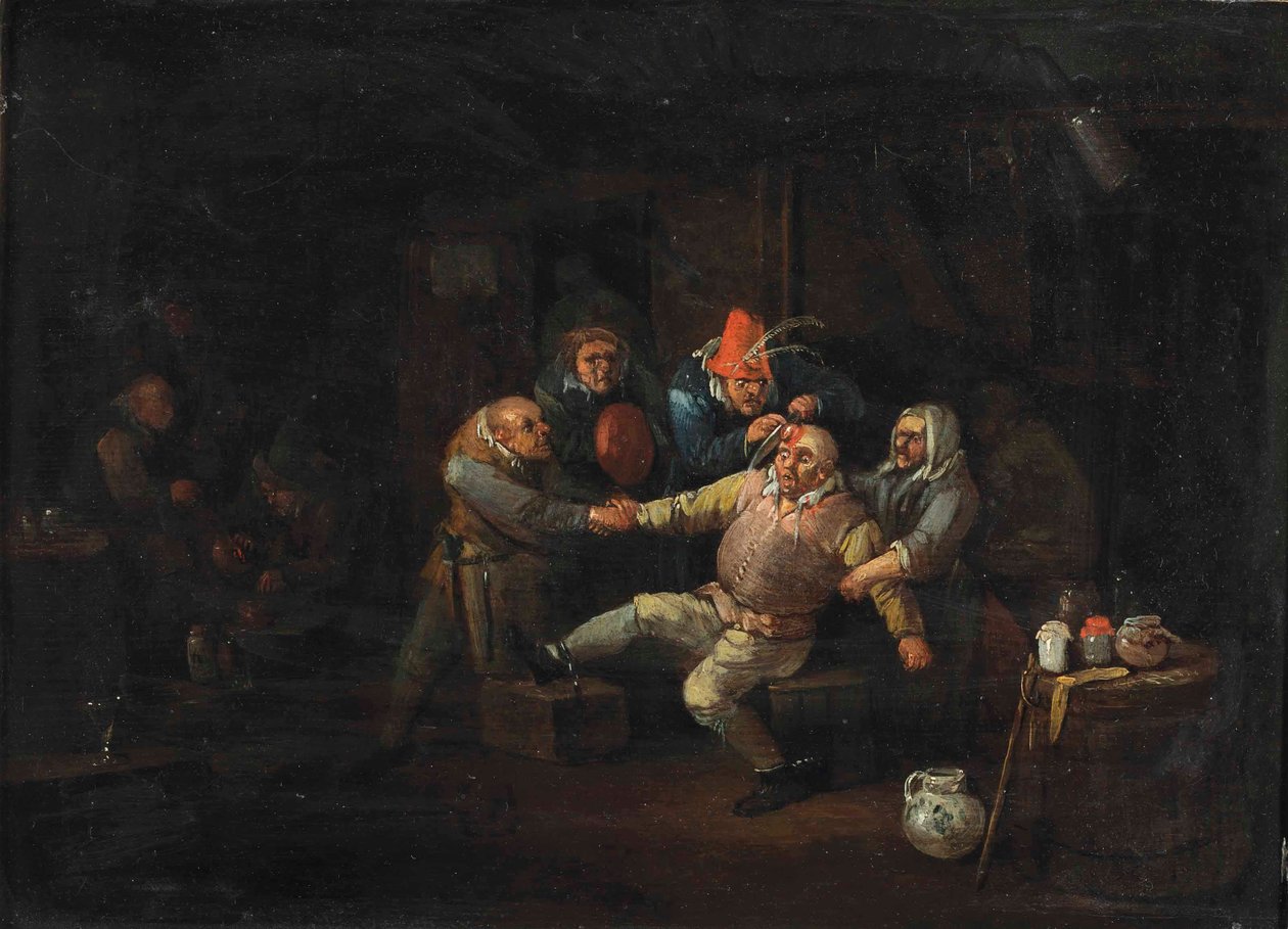 Kirurgens besøk (olje på panel) av Egbert van II The Younger Heemskerk