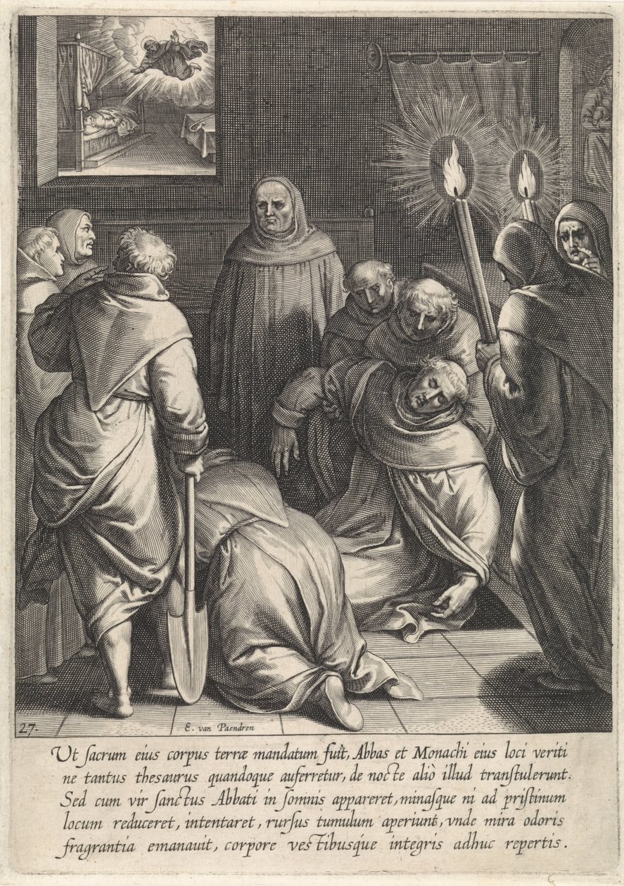 Ekshumering av kroppen til Thomas Aquinas The Life of Saint Thomas Aquinas (serietittel) av Egbert van Panderen