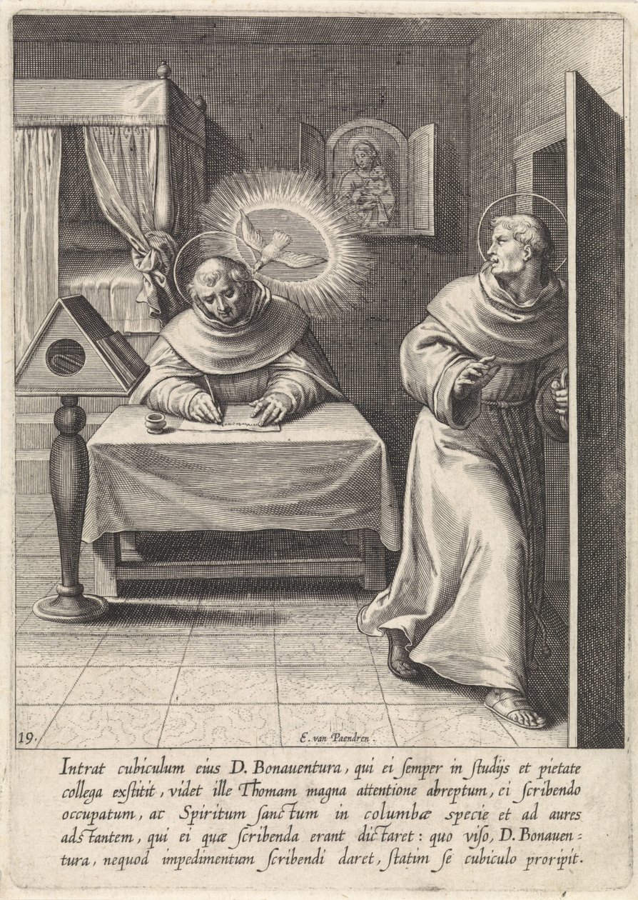 Thomas Aquinas og Bonaventura The Life of Saint Thomas Aquinas (serietittel) av Egbert van Panderen