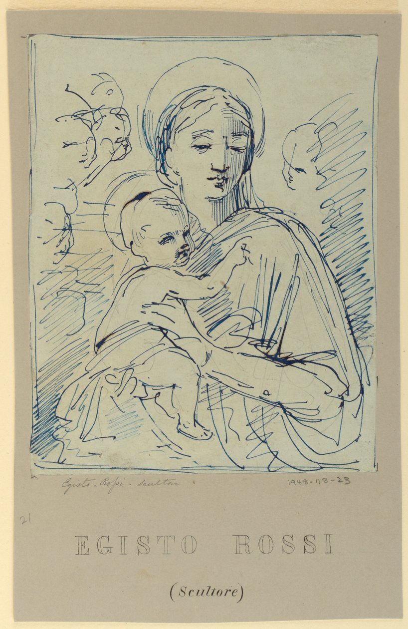Madonna og barn av Egisto Rossi
