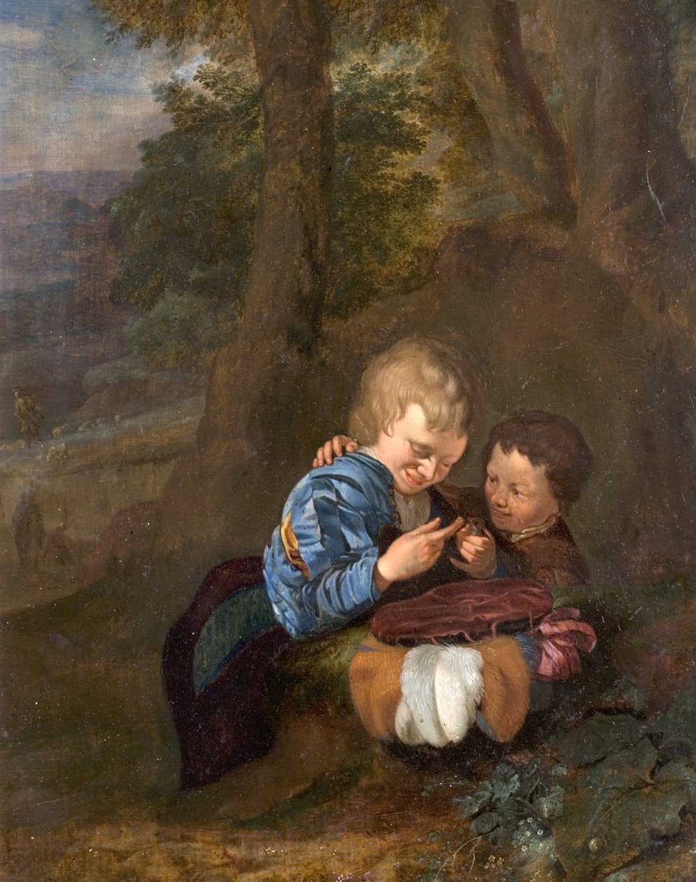 To gutter med en fugl av Eglon van der Neer