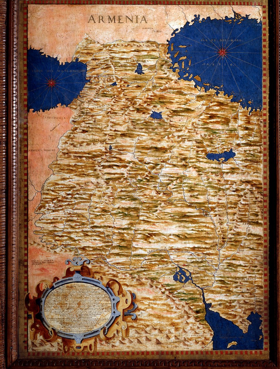 LaRmenie ”” Kart laget av Egnazio Danti (1536-1586) matematiker, kosmograf og italiensk arkitekt. Rundt 1567. Firenze, Palazzo Vecchio, Sala del Mappamondo av Egnazio Danti