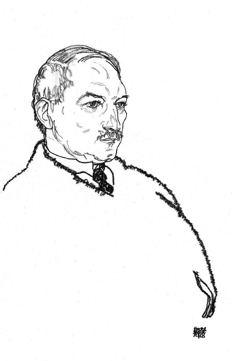 August Lederer av Egon Schiele