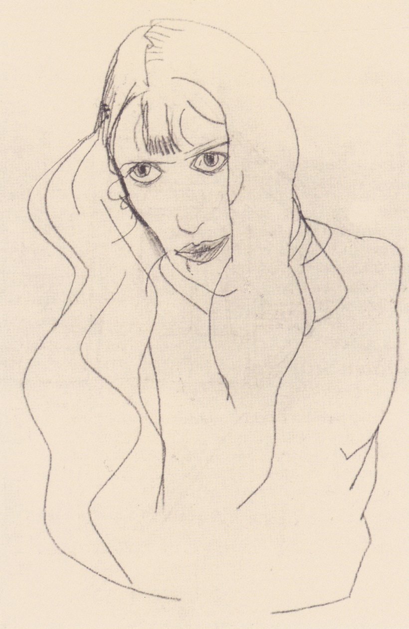 Portrett av en kvinne Wally av Egon Schiele