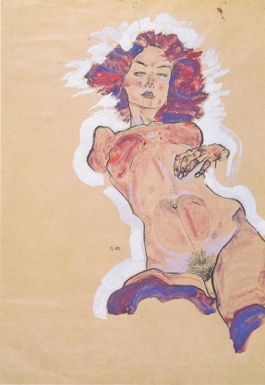Kvinnelig naken av Egon Schiele
