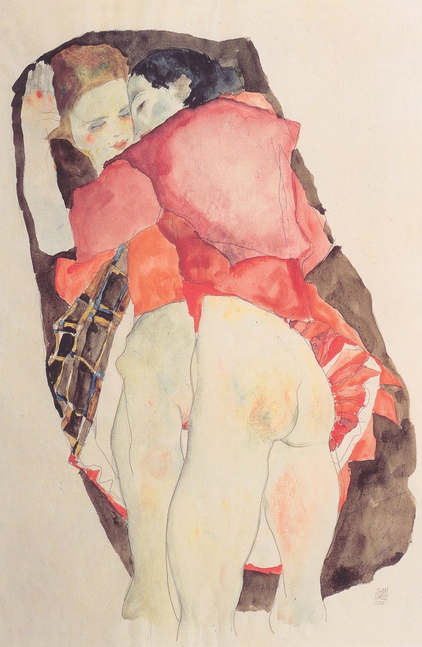 To jenter av Egon Schiele