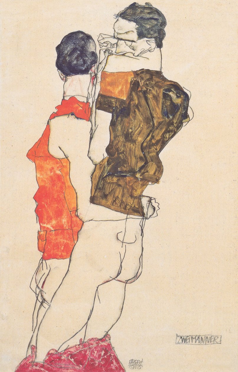 To menn av Egon Schiele