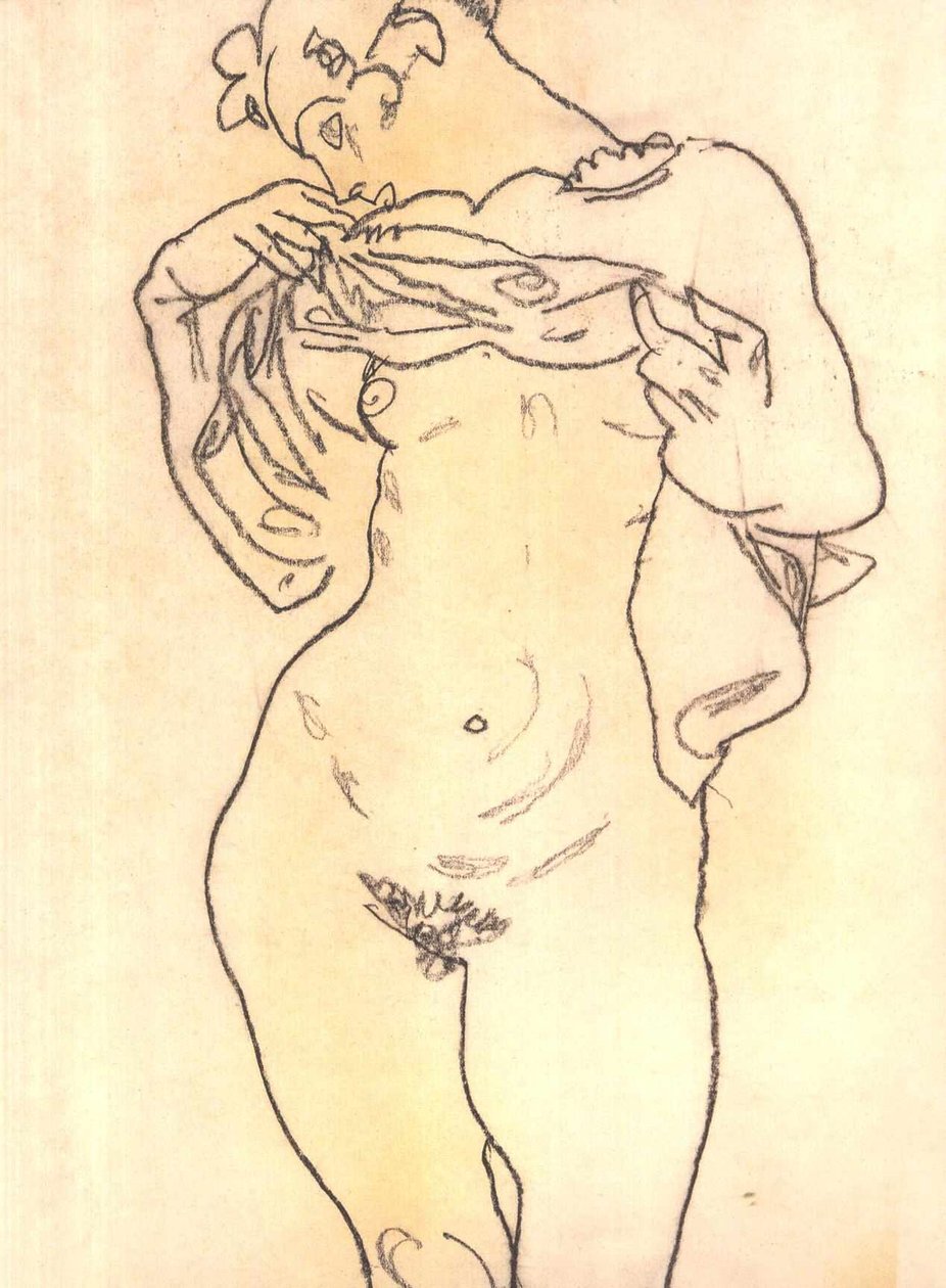 Akt av Egon Schiele