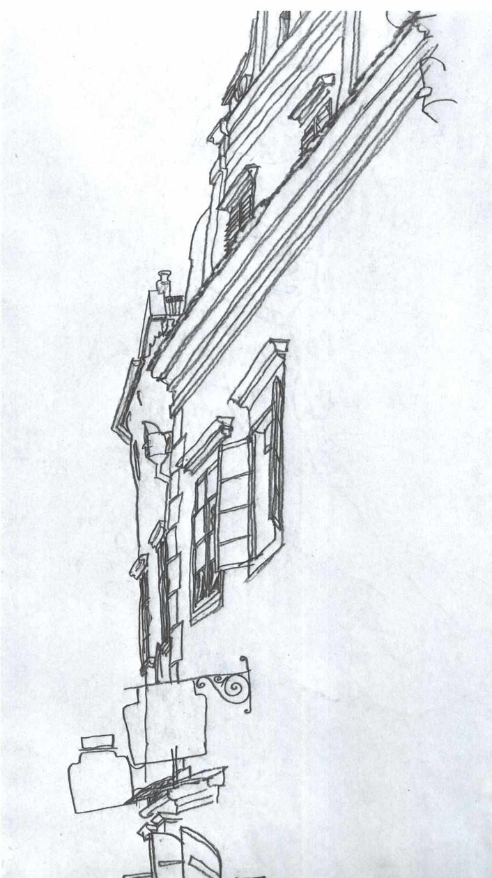 Gamle gavlhus i Český Krumlov av Egon Schiele
