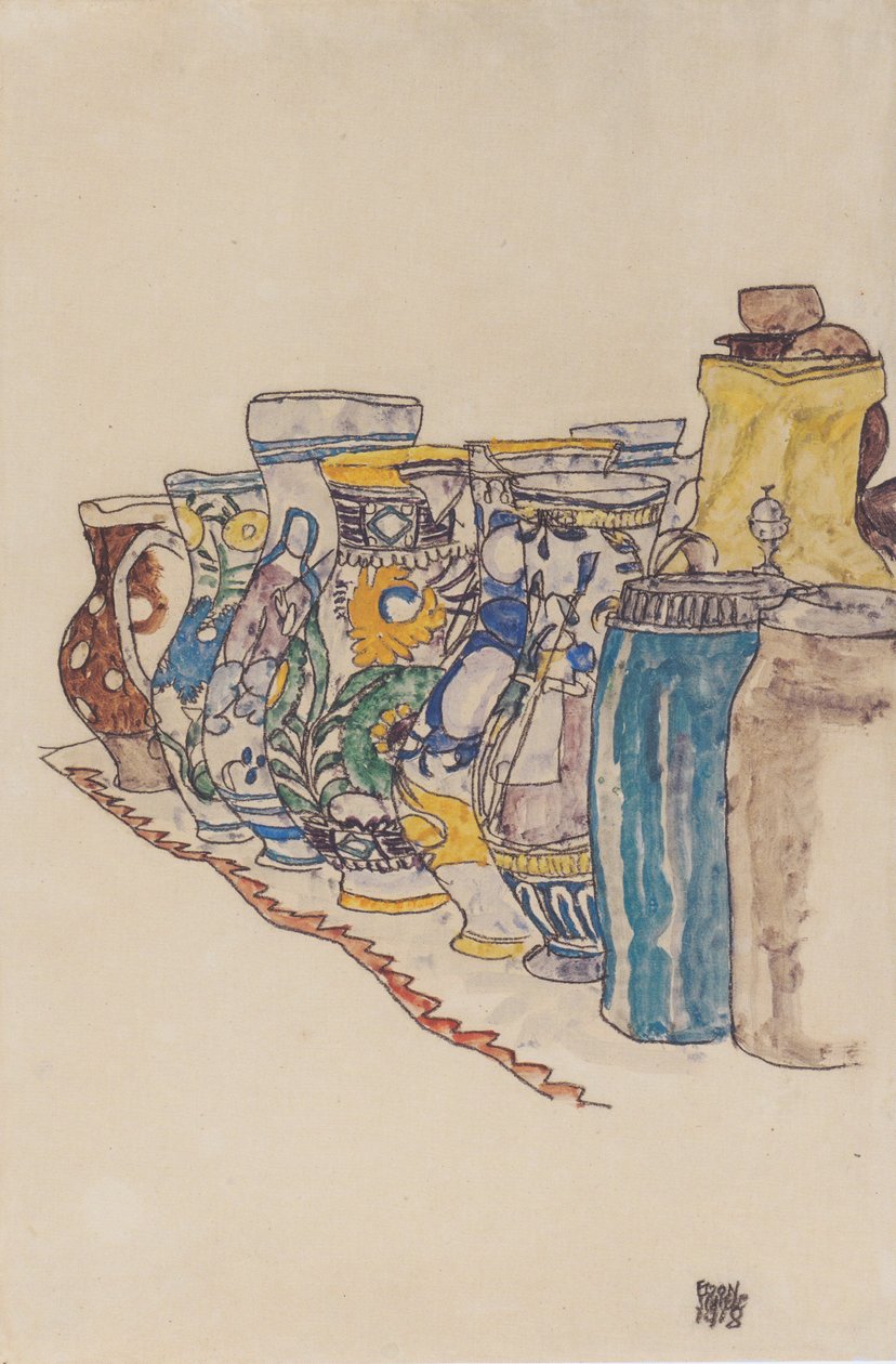 Malte bondekanner av Egon Schiele