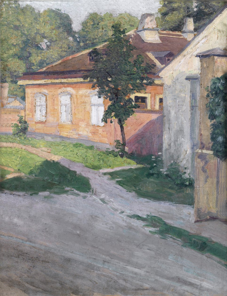 Hus i Hütteldorf av Egon Schiele