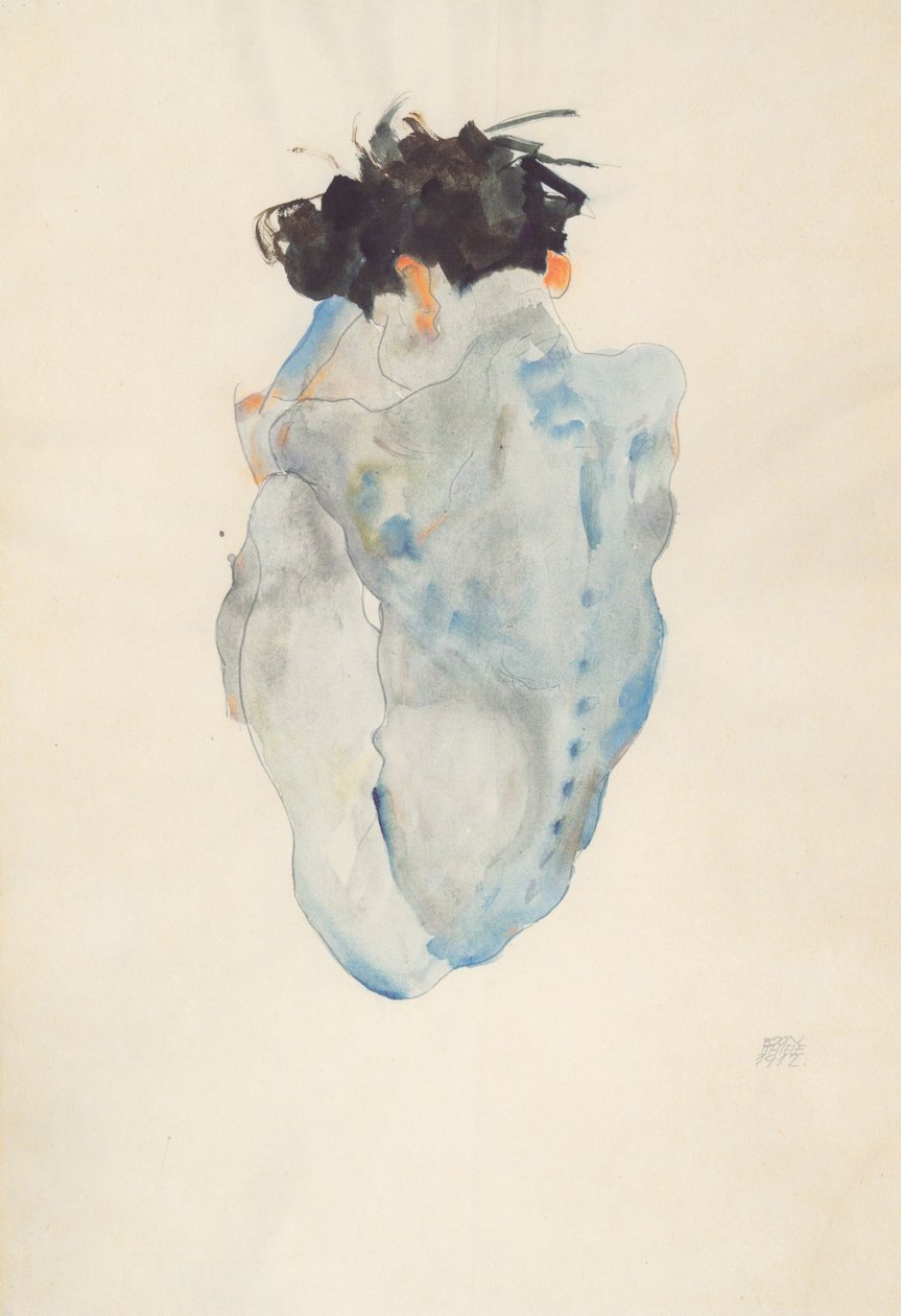 Hukende av Egon Schiele