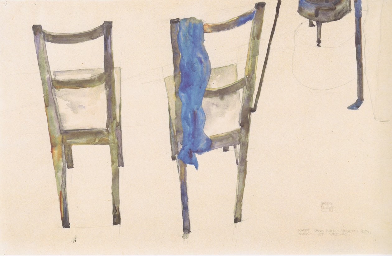 Kunst kan ikke være moderne, kunsten er evig av Egon Schiele