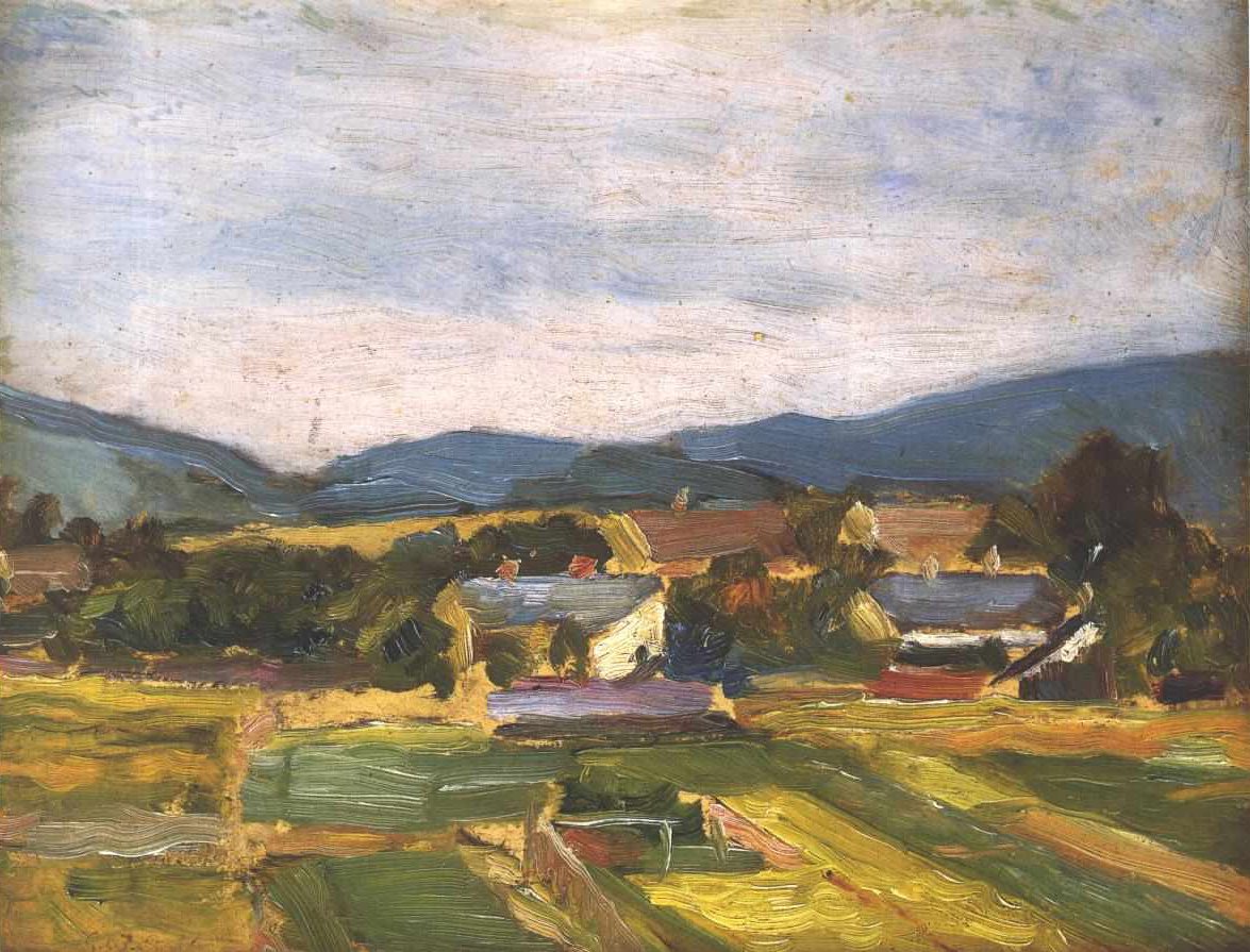Landskap i Nedre Østerrike av Egon Schiele