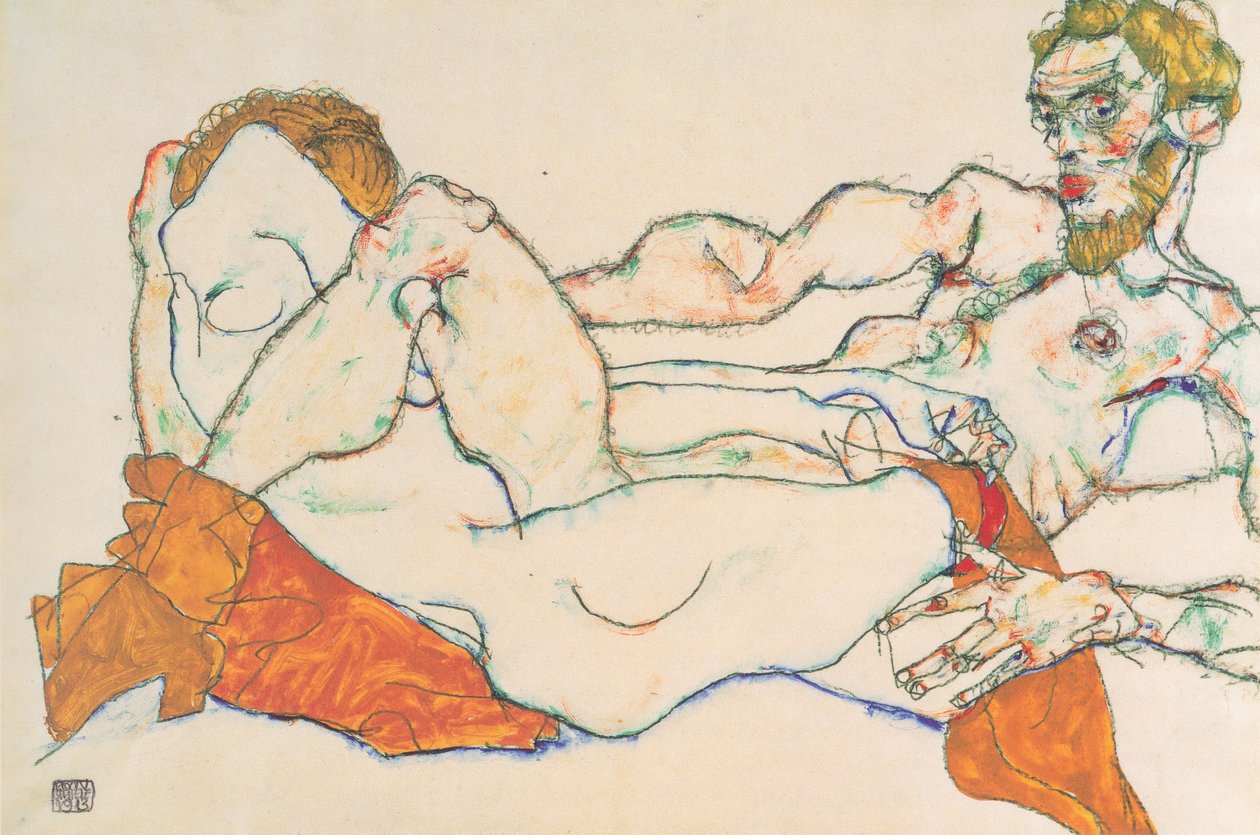 Elskere av Egon Schiele
