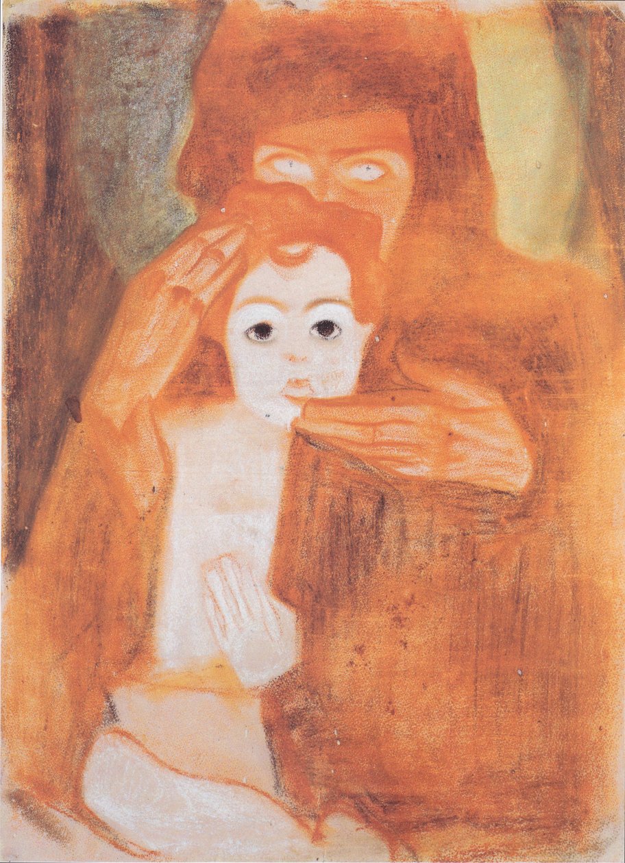 Madonna og barn av Egon Schiele
