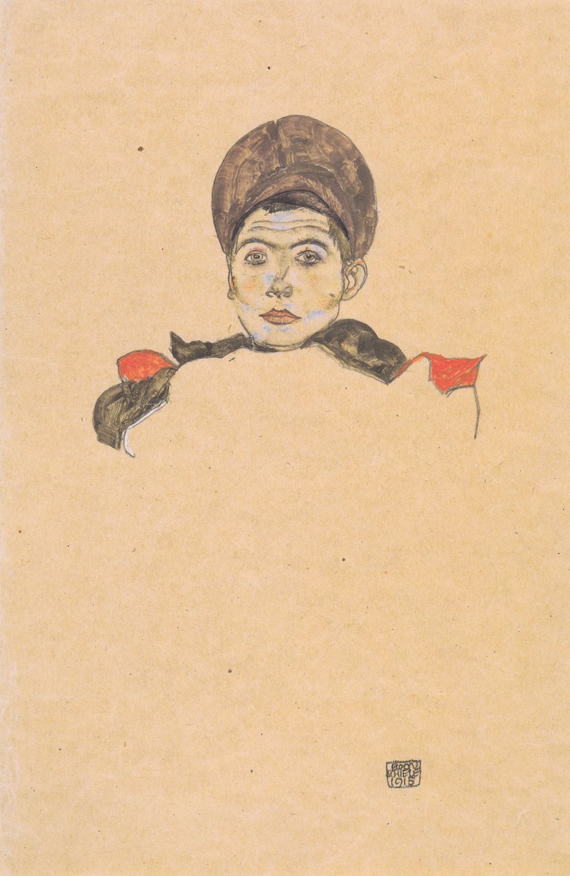Russisk krigsfange av Egon Schiele