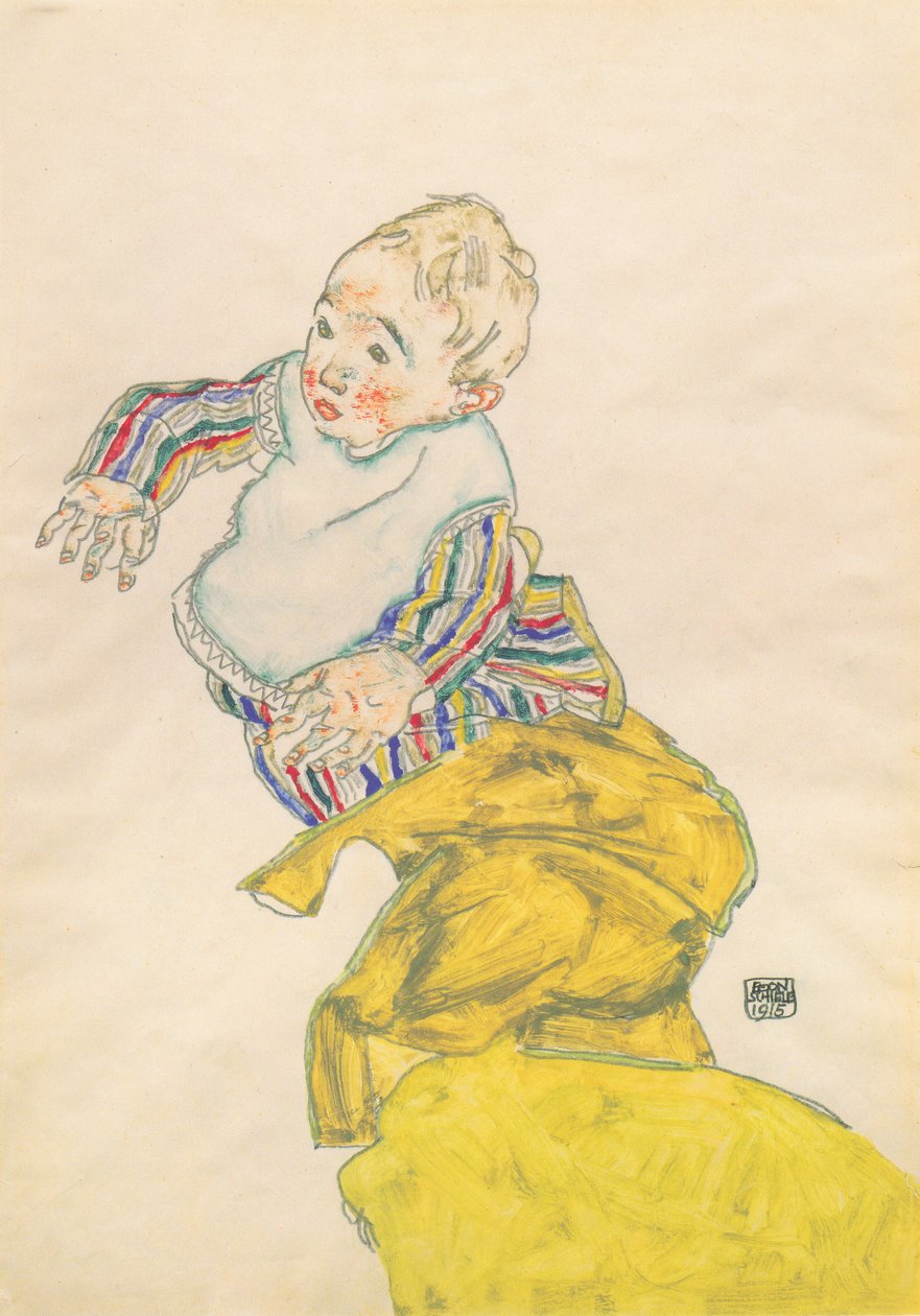 Schieles nevø, Anton Peschka av Egon Schiele