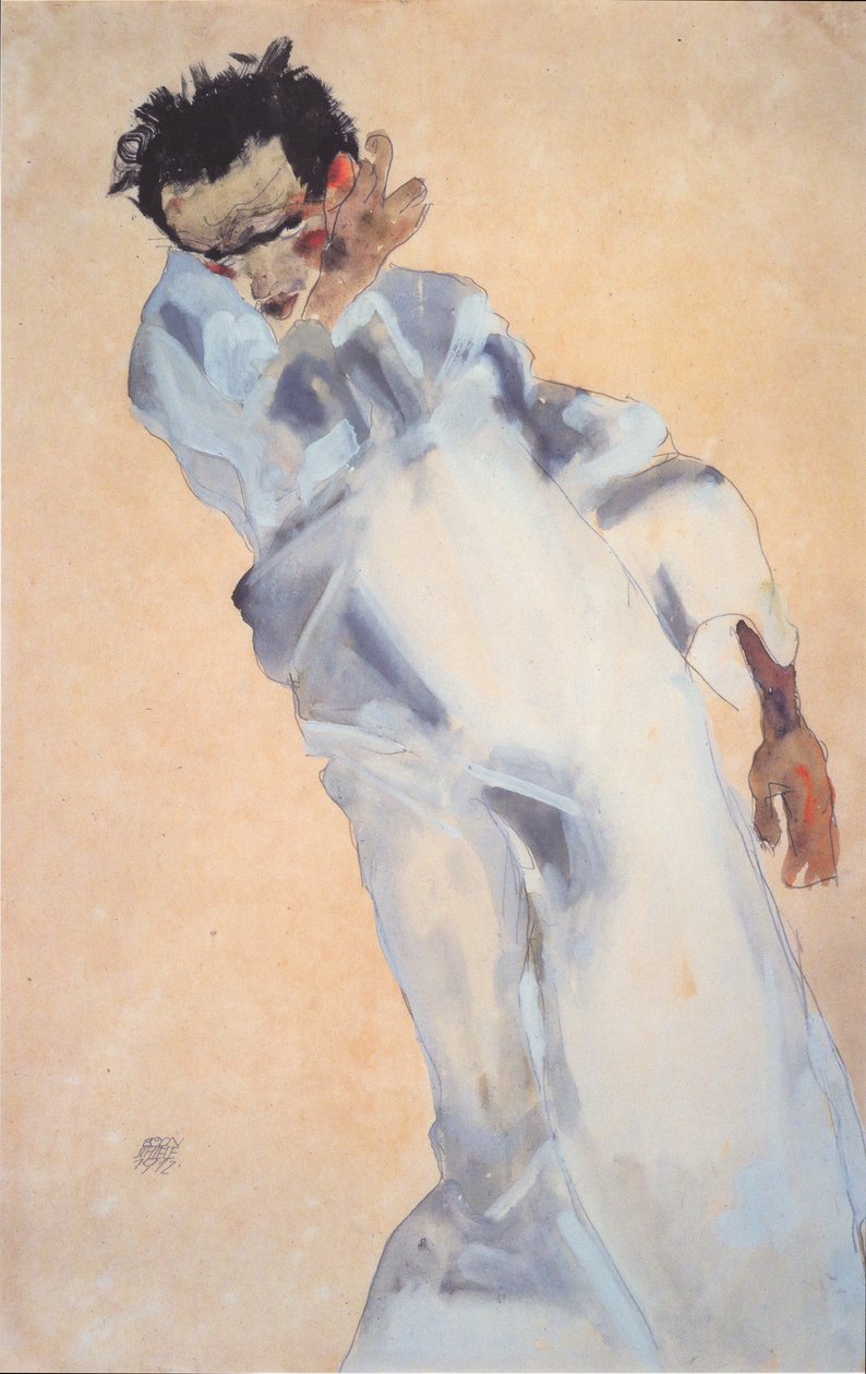 Selvportrett av Egon Schiele