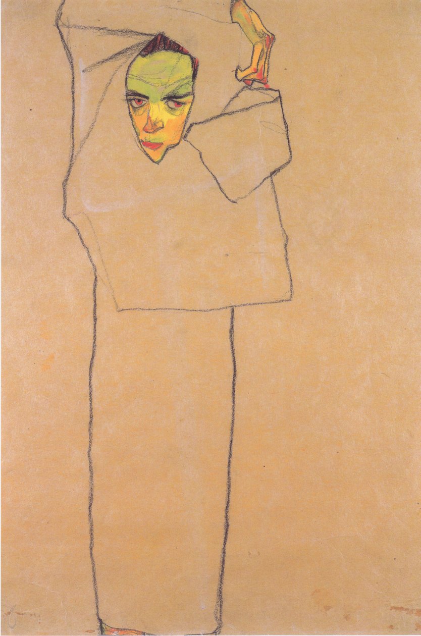 Selvportrett av Egon Schiele