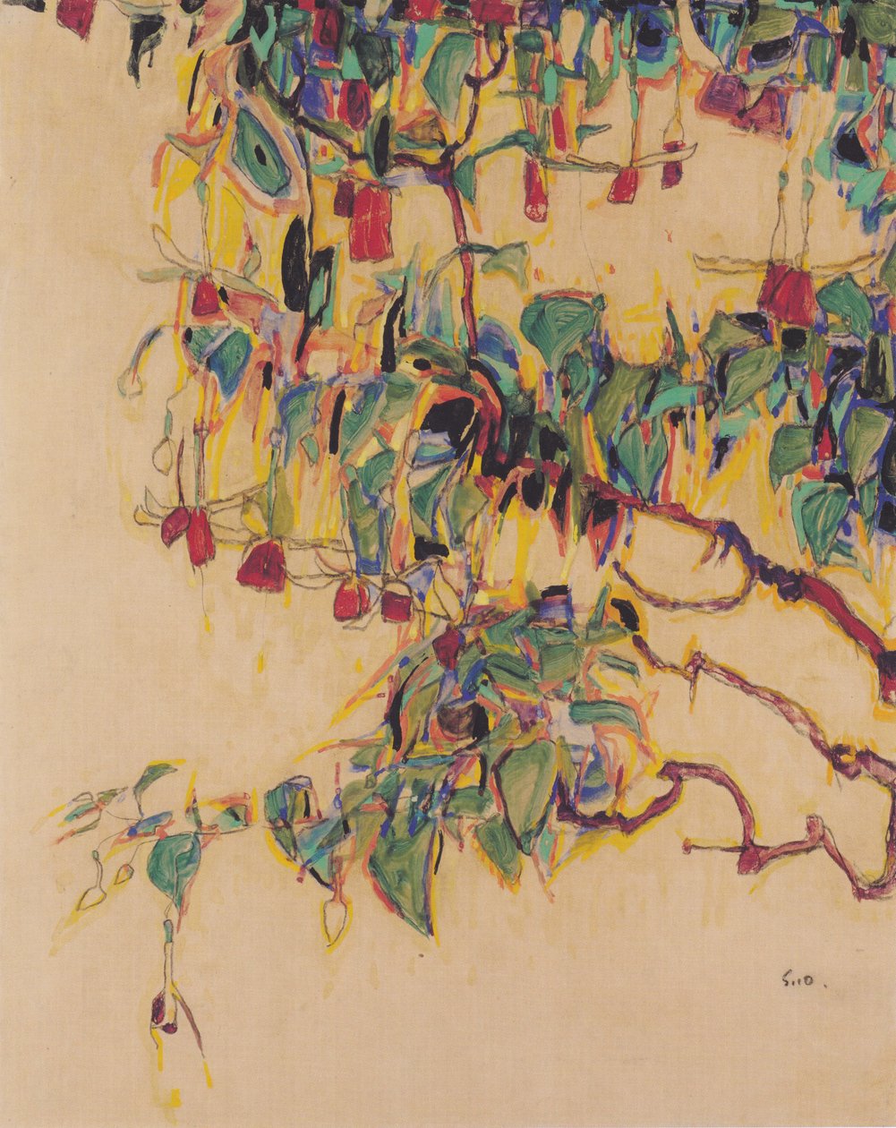 Soltreet av Egon Schiele