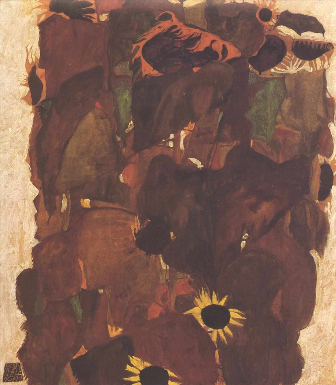 solsikker av Egon Schiele