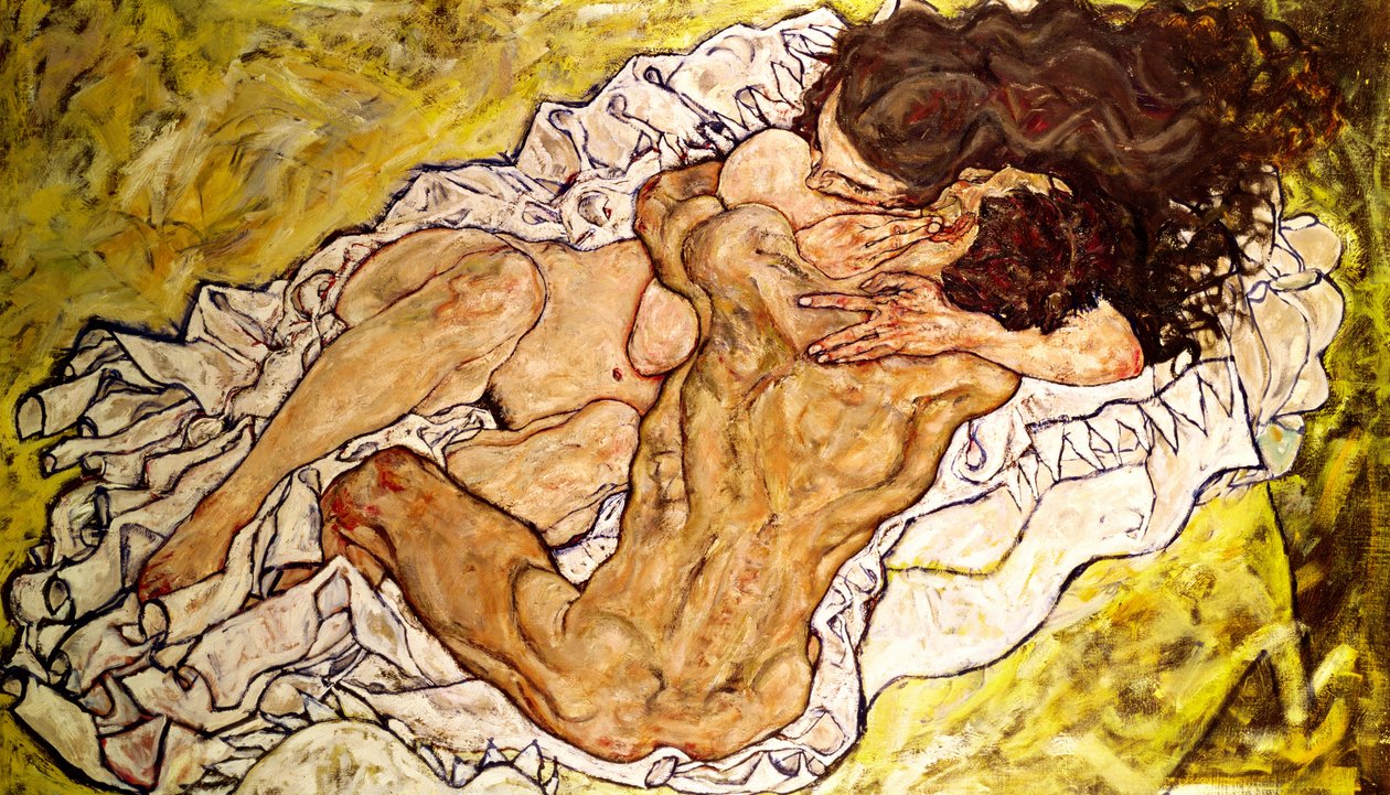 Omfavnelsen, 1917 av Egon Schiele