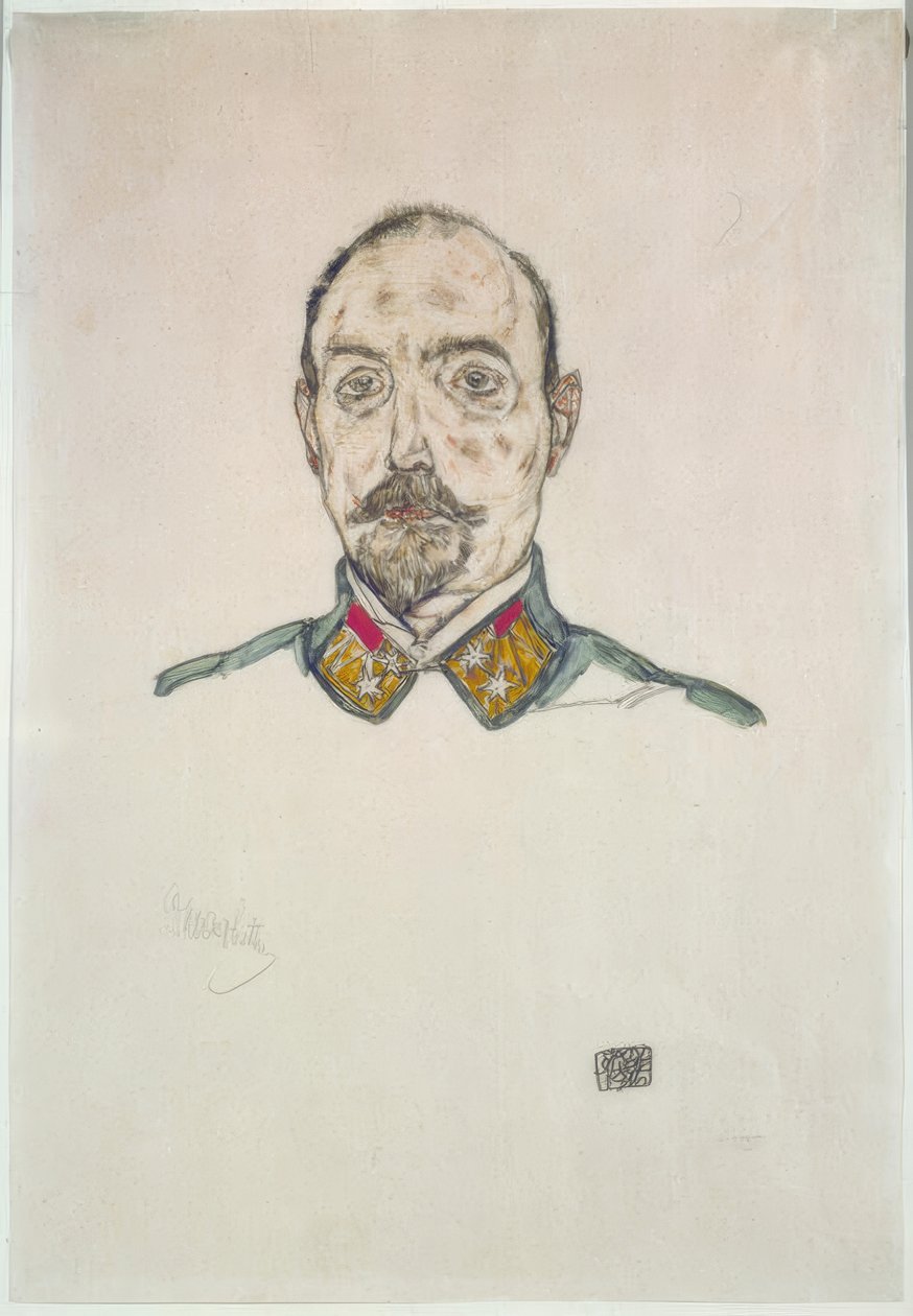 Østerriksk offiser av Egon Schiele