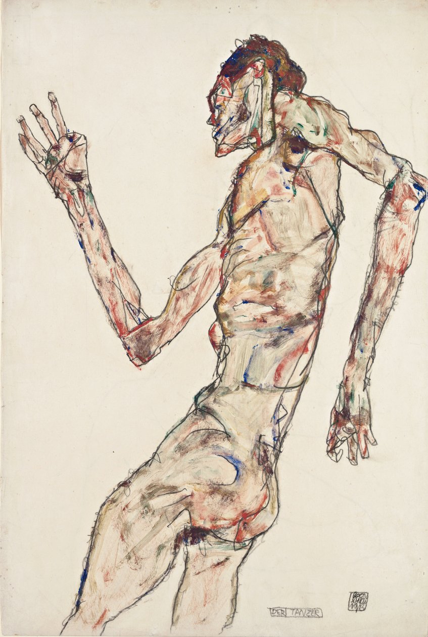 Danseren av Egon Schiele