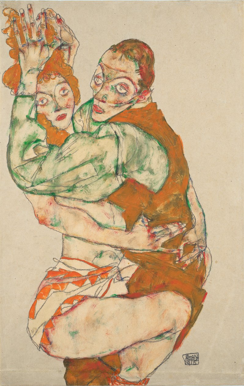 Kjærlighetsakt av Egon Schiele
