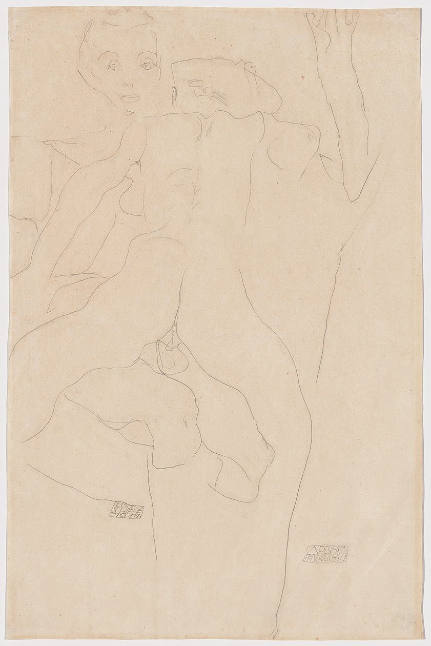 elskere Kjærestepar, 1911 av Egon Schiele