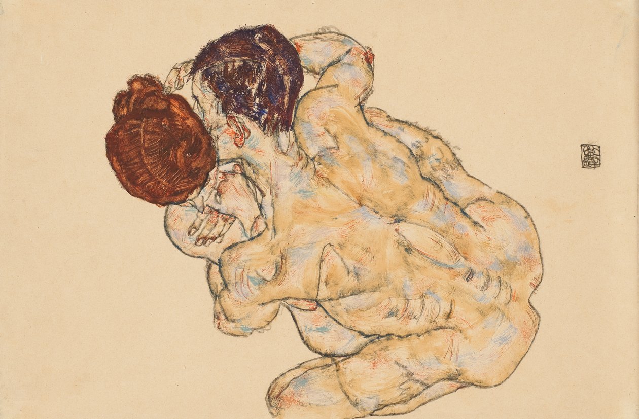 Mann og dame av Egon Schiele