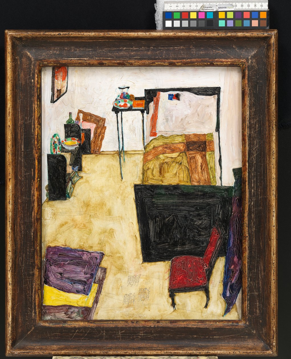 Min stue (Kunstnerens rom i Neulengbach) av Egon Schiele