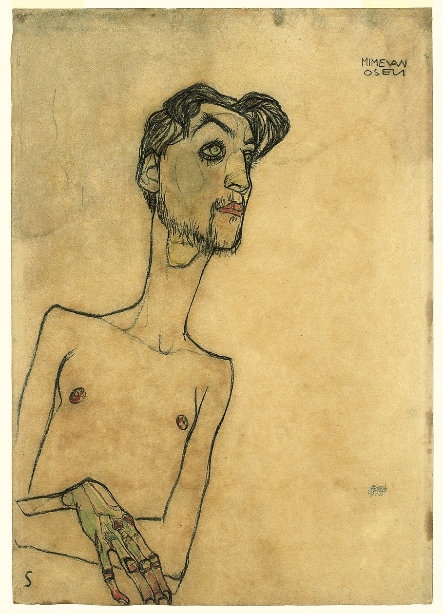 Mime van Osen, 1910 av Egon Schiele