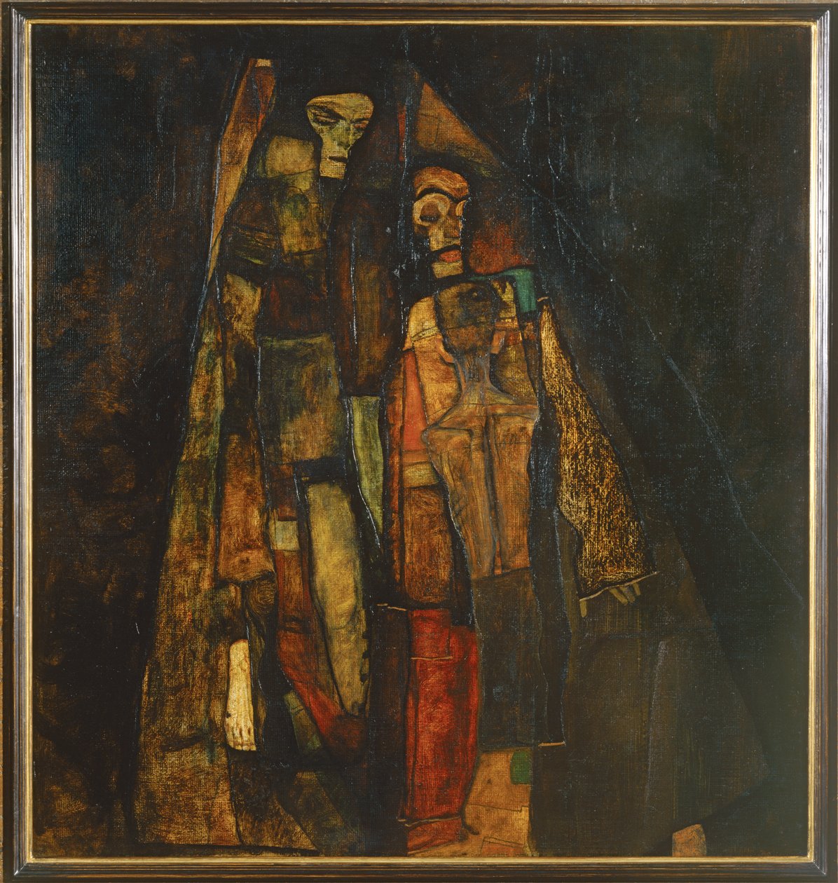 Åpenbaring (olje på lerret) av Egon Schiele