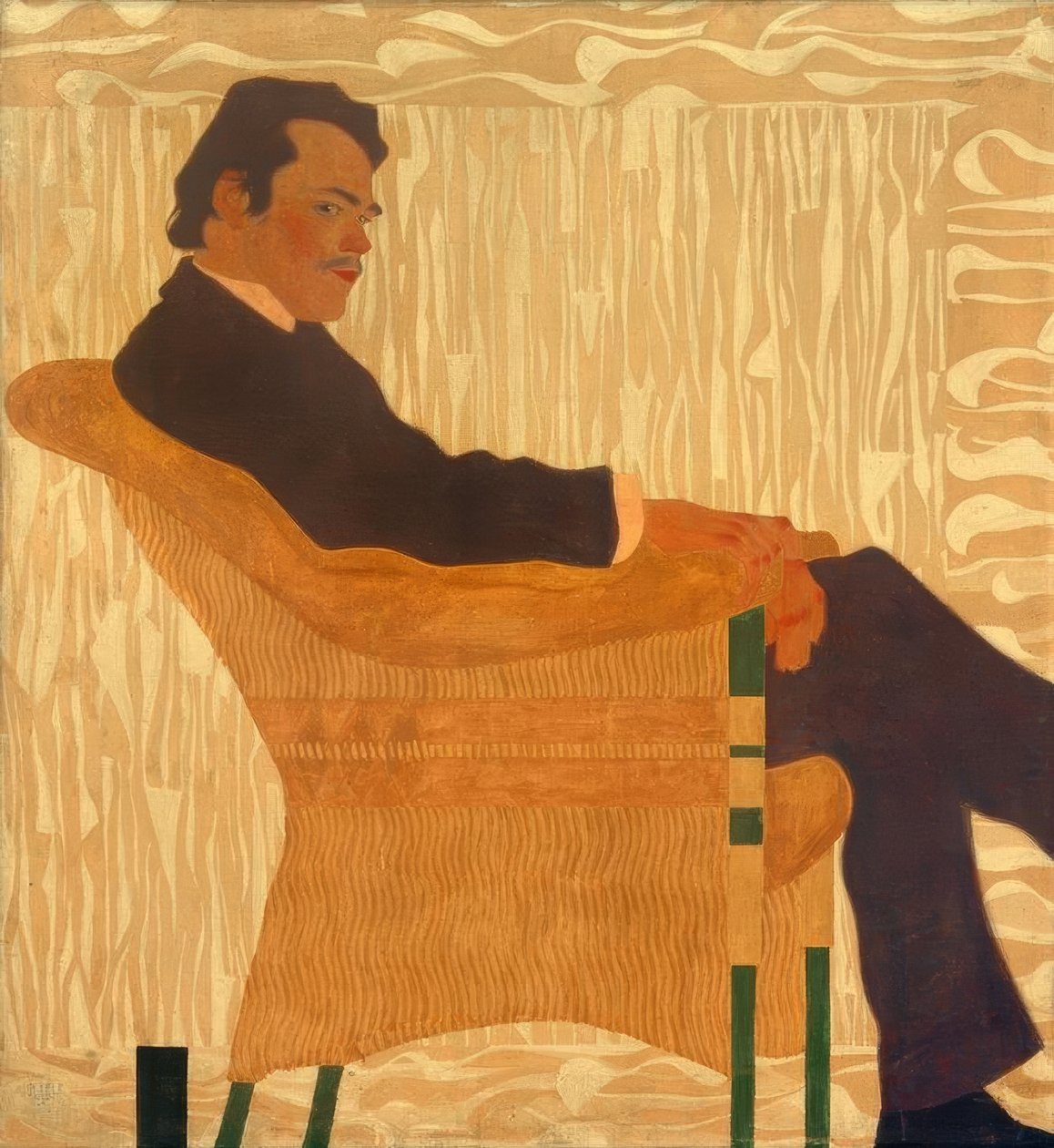 Portrett av maleren Hans Massmann av Egon Schiele