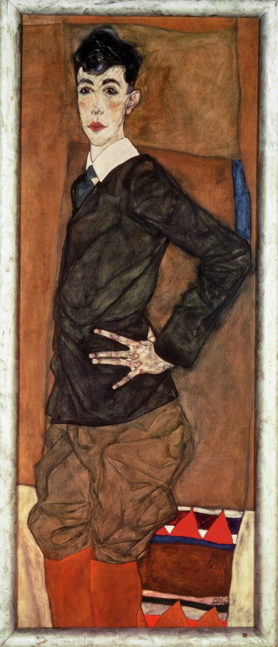 Portrett av Erich Lederer, sønn av en av Schieles beskyttere (olje og gouache) av Egon Schiele