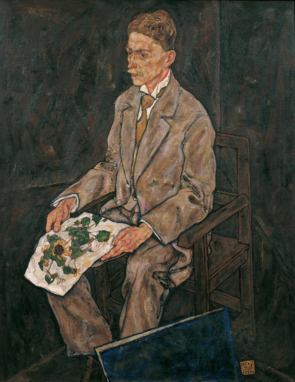 Portrett av Dr. Franz Martin Haberditzl, 1917. av Egon Schiele