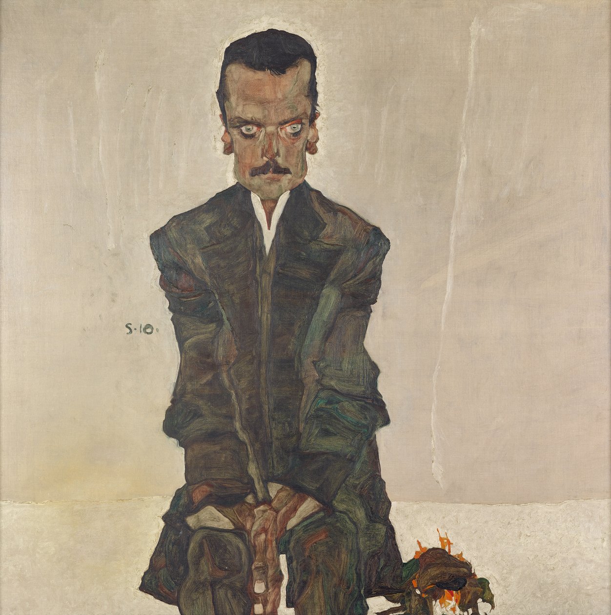 Portrett av Eduard Kosmack av Egon Schiele
