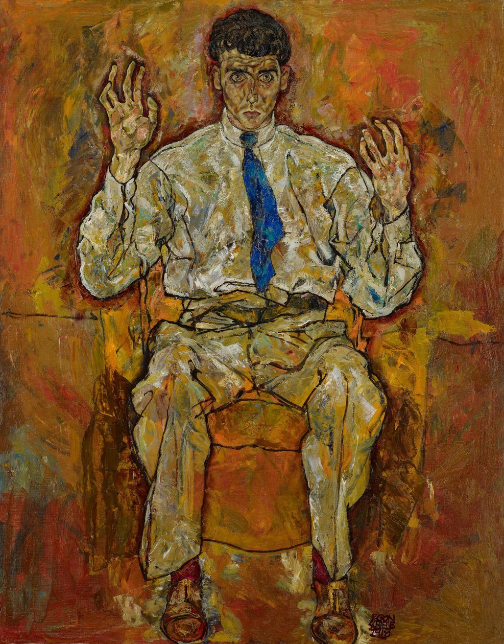 Portrett av Paris av Gütersloh (1887-1973) av Egon Schiele