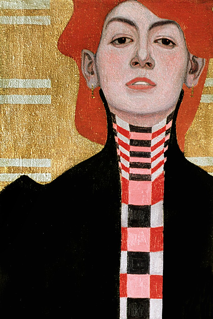 Portrait of a Woman, 1909 (olje) (detalj av 282394) av Egon Schiele