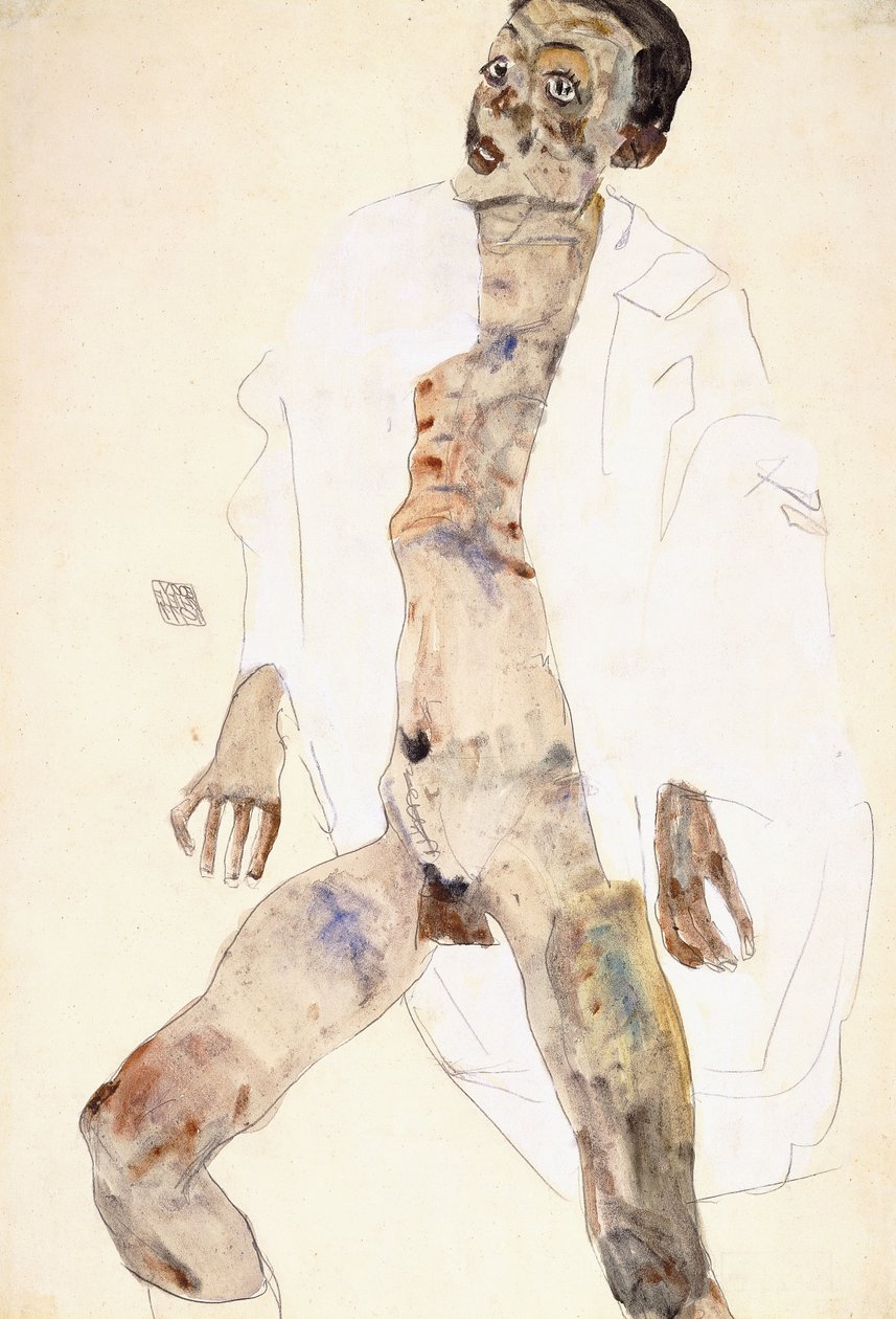 Stående mann av Egon Schiele
